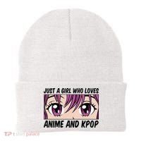 Just A Girl Who Loves Anime And Kpop Beanie thumb 0