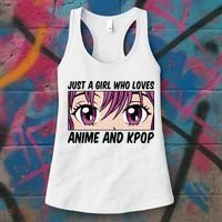 Just A Girl Who Loves Anime And Kpop Women's Tank Top thumb 3