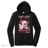 Just A Girl Who Loves Axolotl And Believes In Jesus  Women's Hoodie thumb 0