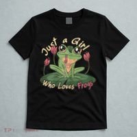 Just A Girl Who Loves FrogS Girl Frog T-Shirt thumb 5