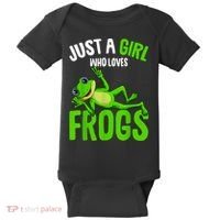 Just A Girl Who Loves Frogs Baby Bodysuit thumb 0