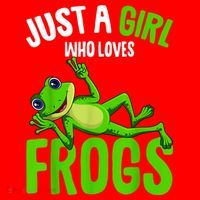 Just A Girl Who Loves Frogs Santa Hat thumb 1