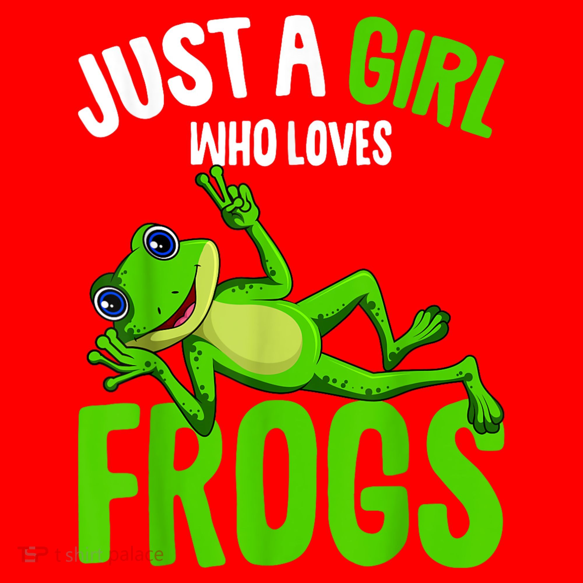 Just A Girl Who Loves Frogs Santa Hat