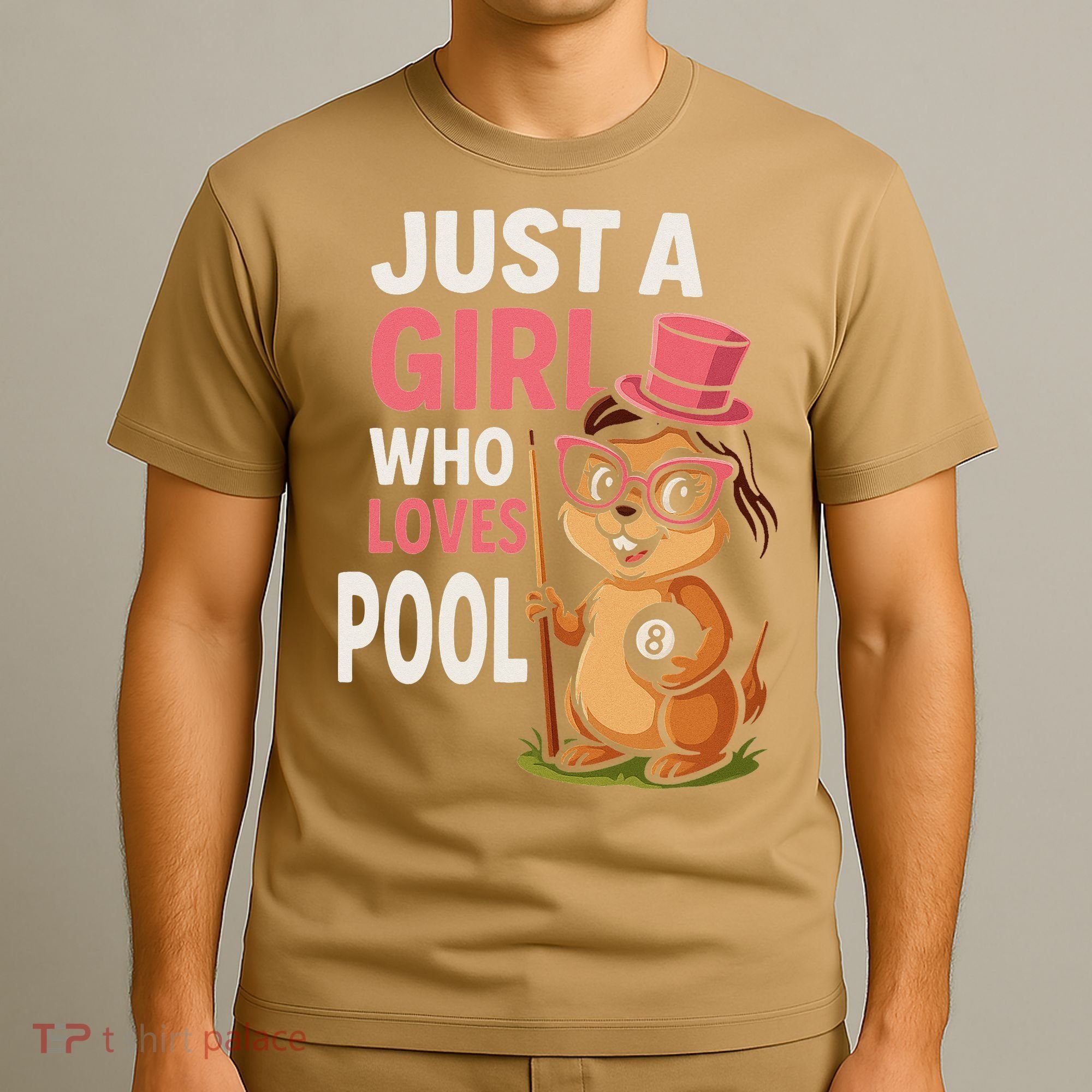 Just A Girl Who Loves Pool Billiard Pool Player Girl Funny T-Shirt