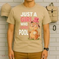 Just A Girl Who Loves Pool Billiard Pool Player Girl Funny T-Shirt thumb 6