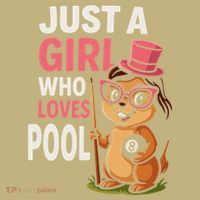 Just A Girl Who Loves Pool Billiard Pool Player Girl Funny T-Shirt thumb 7