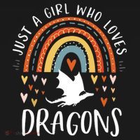 Just A Girl Who Loves Dragons Rainbow Gifts For Dragon Lover T-Shirt thumb 7