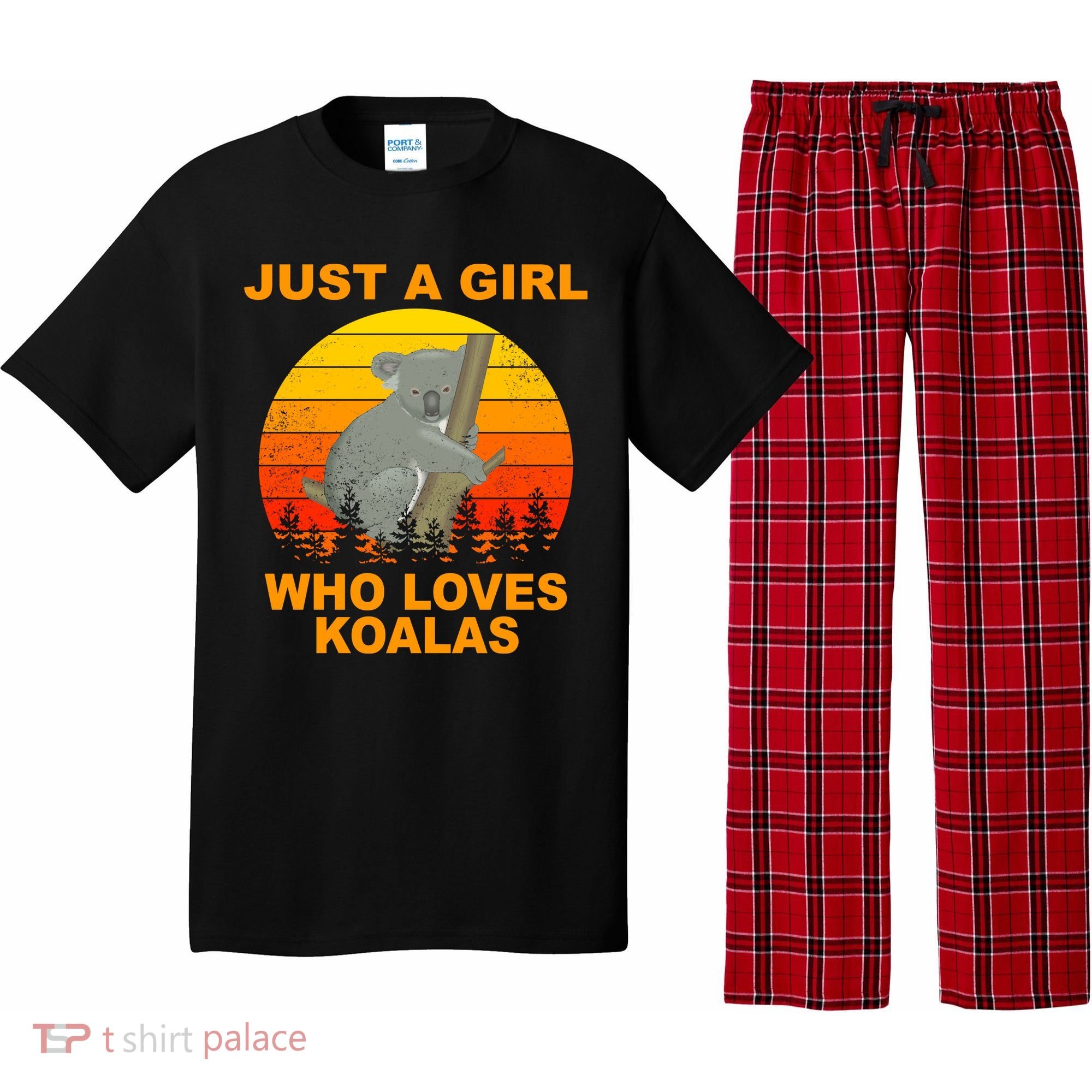 Just A Girl Who Loves Koalas Pajama Set