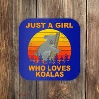 Just A Girl Who Loves Koalas Coaster thumb 0