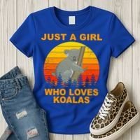 Just A Girl Who Loves Koalas Women's T-Shirt thumb 3