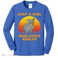 Just A Girl Who Loves Koalas Kids Long Sleeve Shirt thumb 0