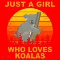 Just A Girl Who Loves Koalas Santa Hat thumb 1