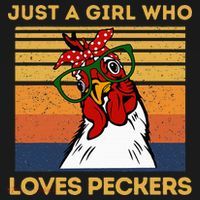 Just A Girl Who Loves Peckers Funny Chicken Owners Women's Tank Top thumb 5