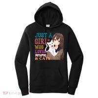 Just A Girl Who Loves Anime And Cats Women's Hoodie thumb 0