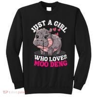Just A Girl Who Loves Moo Deng Sweatshirt thumb 0