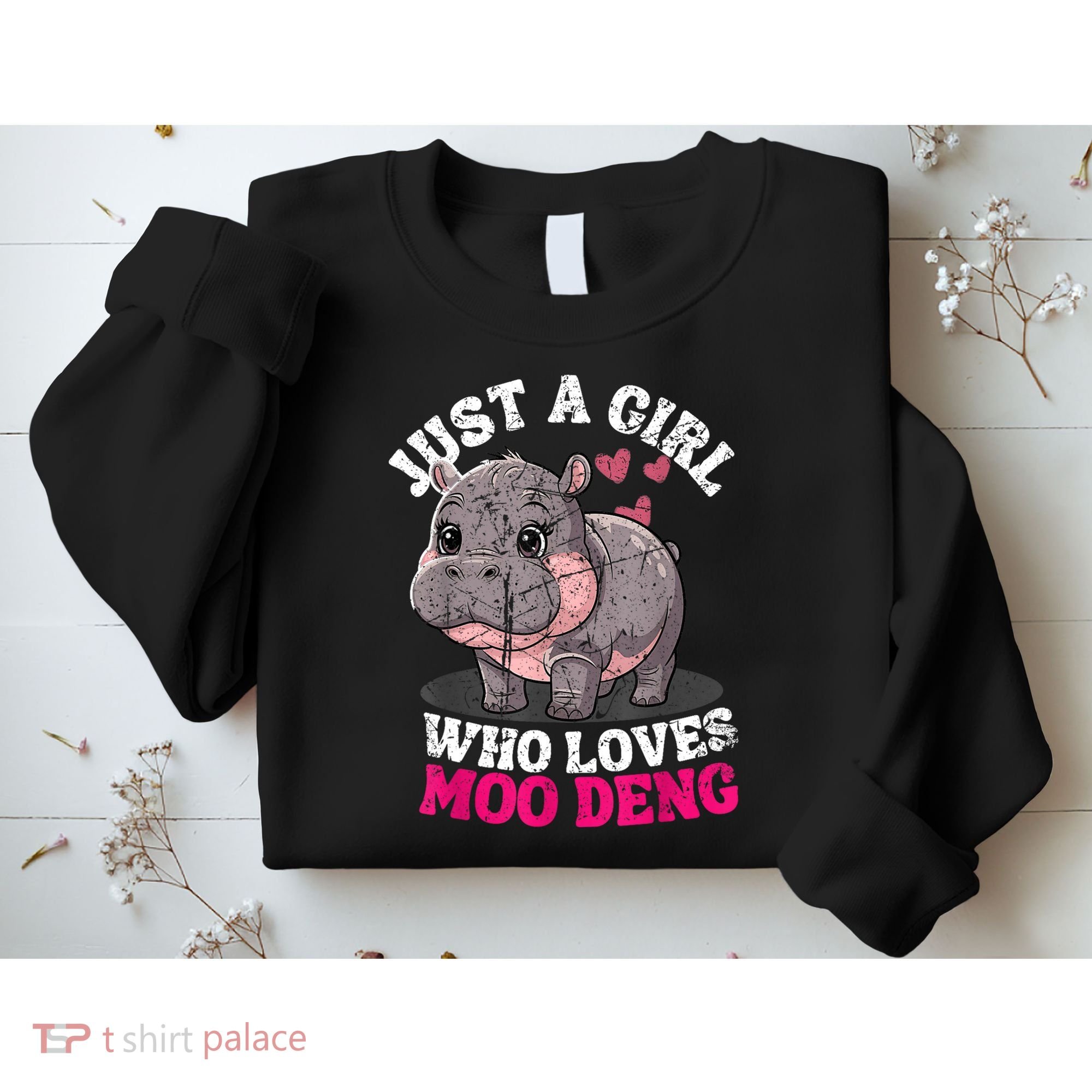 Just A Girl Who Loves Moo Deng Sweatshirt
