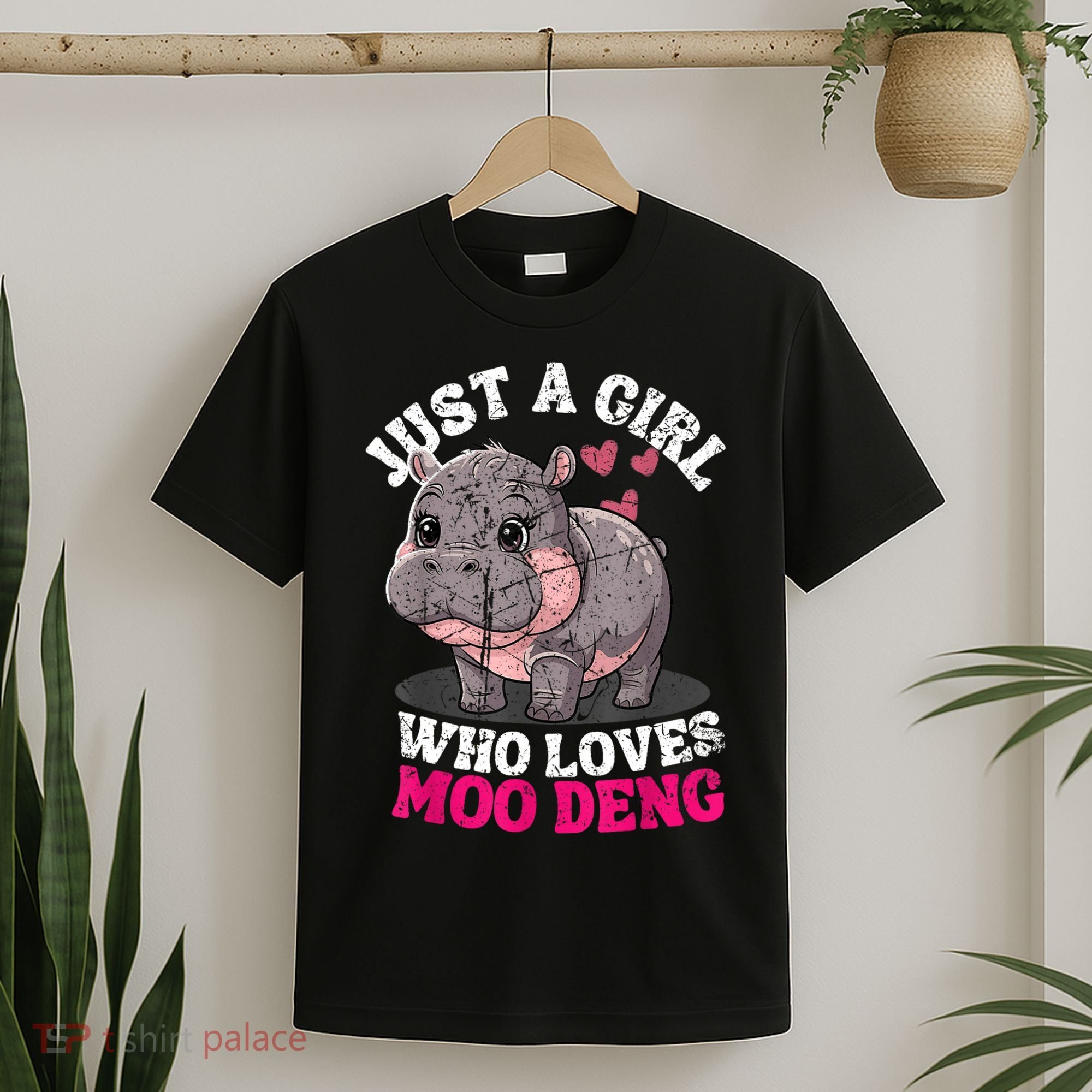 Just A Girl Who Loves Moo Deng T-Shirt