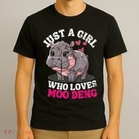 Just A Girl Who Loves Moo Deng T-Shirt thumb 3