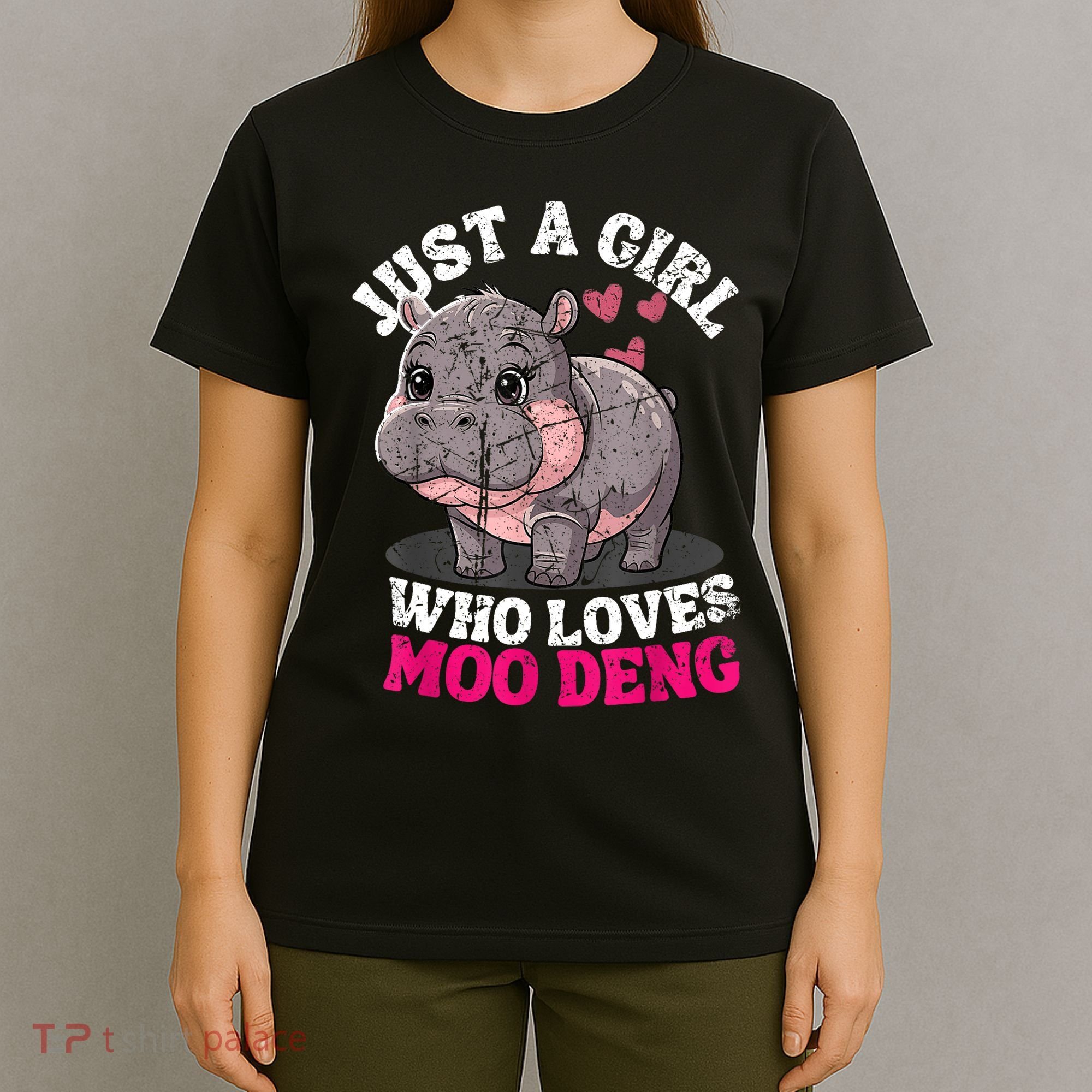 Just A Girl Who Loves Moo Deng T-Shirt