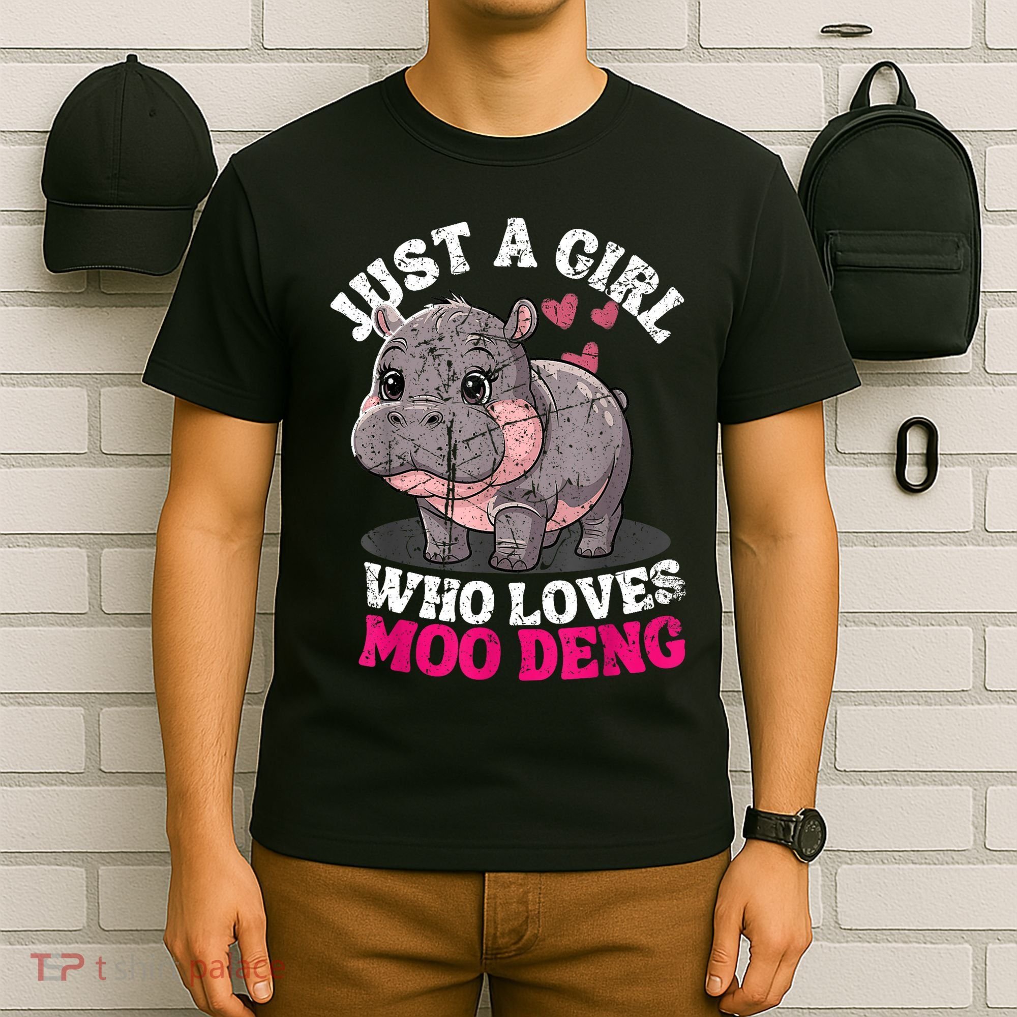 Just A Girl Who Loves Moo Deng T-Shirt