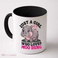 Just A Girl Who Loves Moo Deng Coffee Mug thumb 0