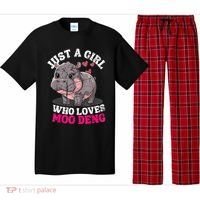 Just A Girl Who Loves Moo Deng Pajama Set thumb 0