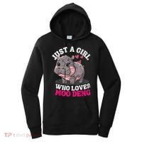 Just A Girl Who Loves Moo Deng Women's Hoodie thumb 0