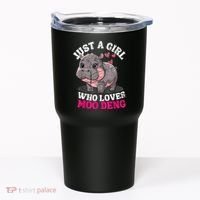 Just A Girl Who Loves Moo Deng Tumbler thumb 0
