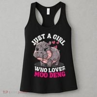 Just A Girl Who Loves Moo Deng Women's Tank Top thumb 3