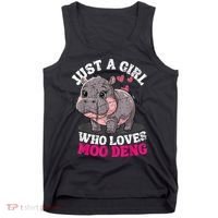 Just A Girl Who Loves Moo Deng Tank Top thumb 0
