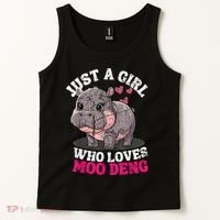 Just A Girl Who Loves Moo Deng Tank Top thumb 2