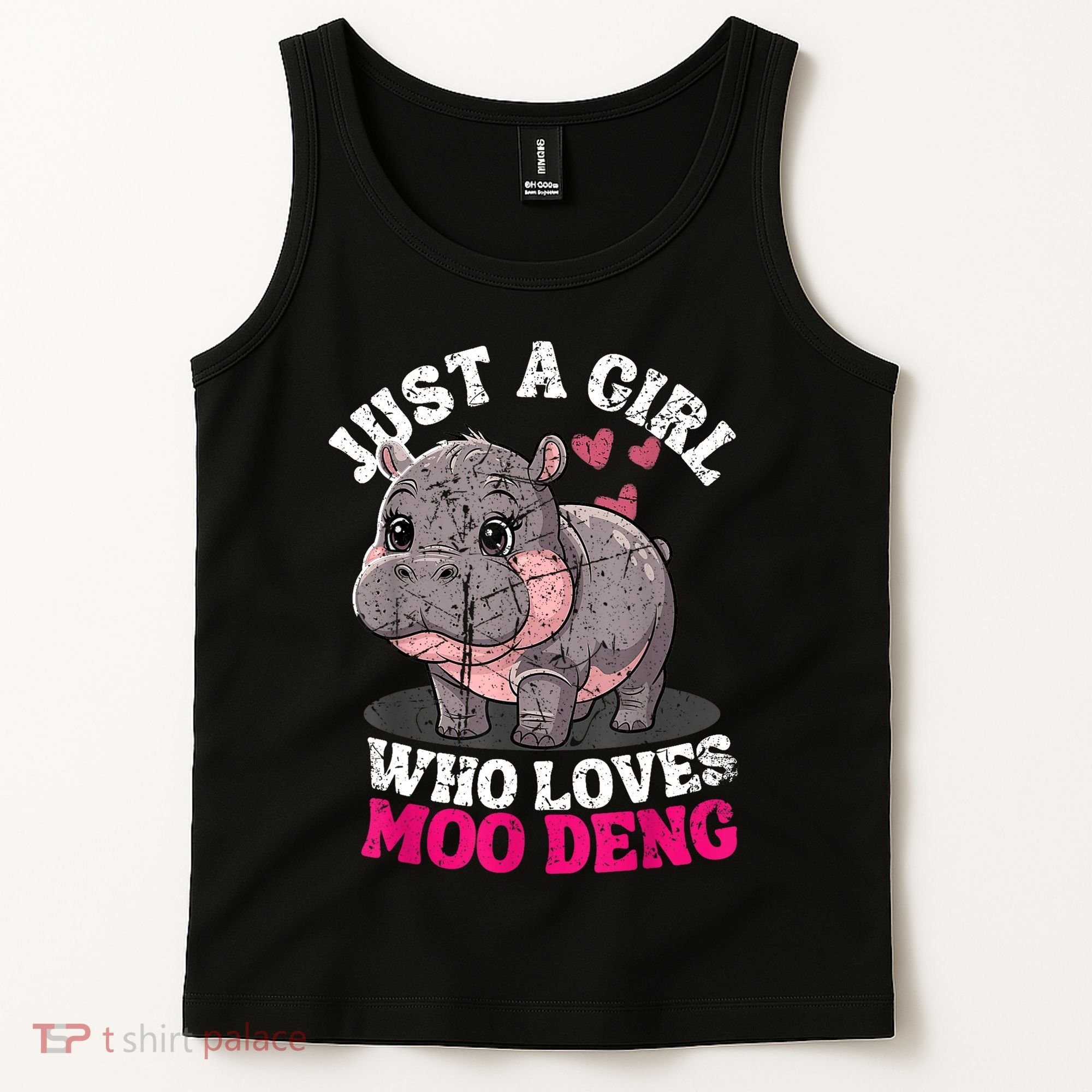 Just A Girl Who Loves Moo Deng Tank Top