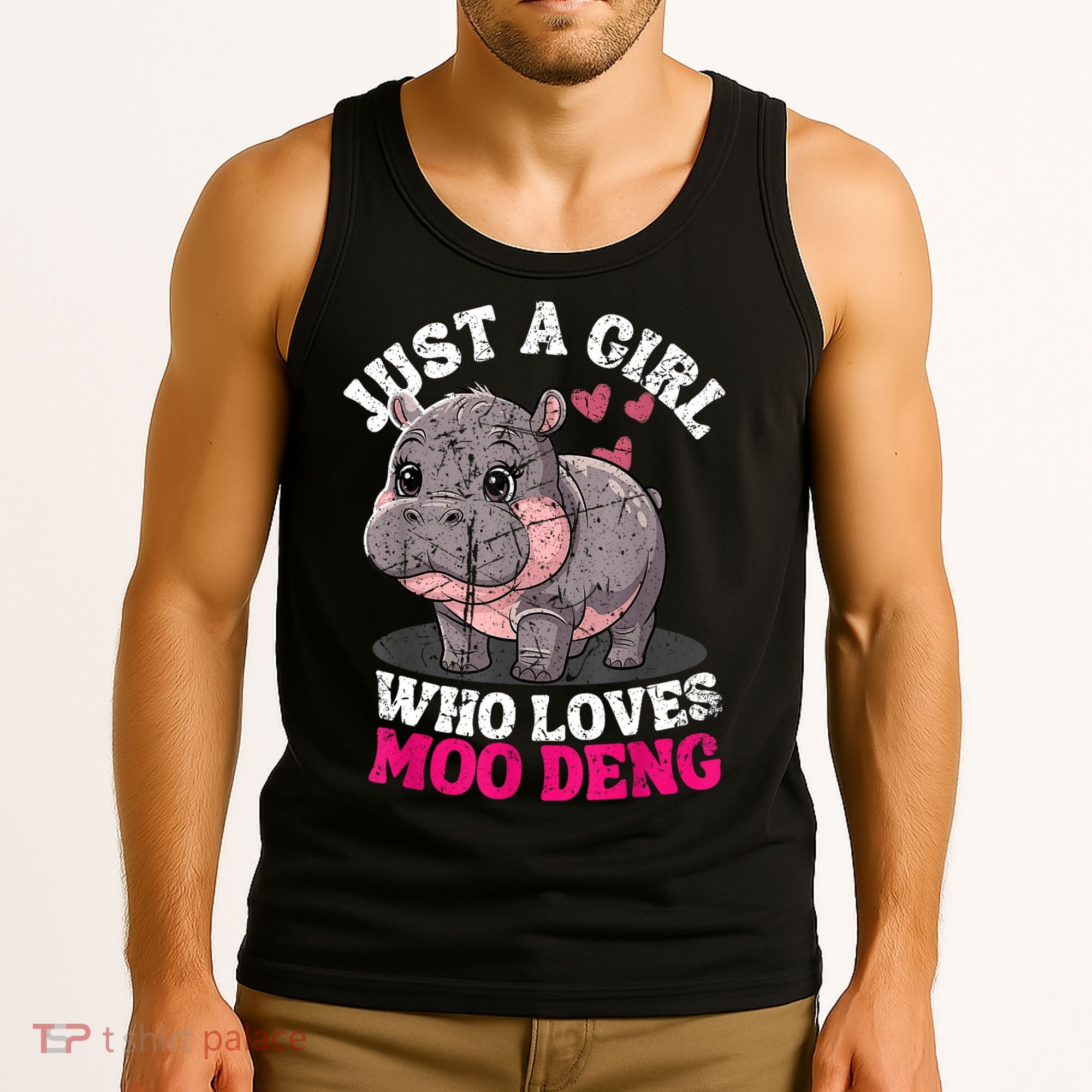 Just A Girl Who Loves Moo Deng Tank Top