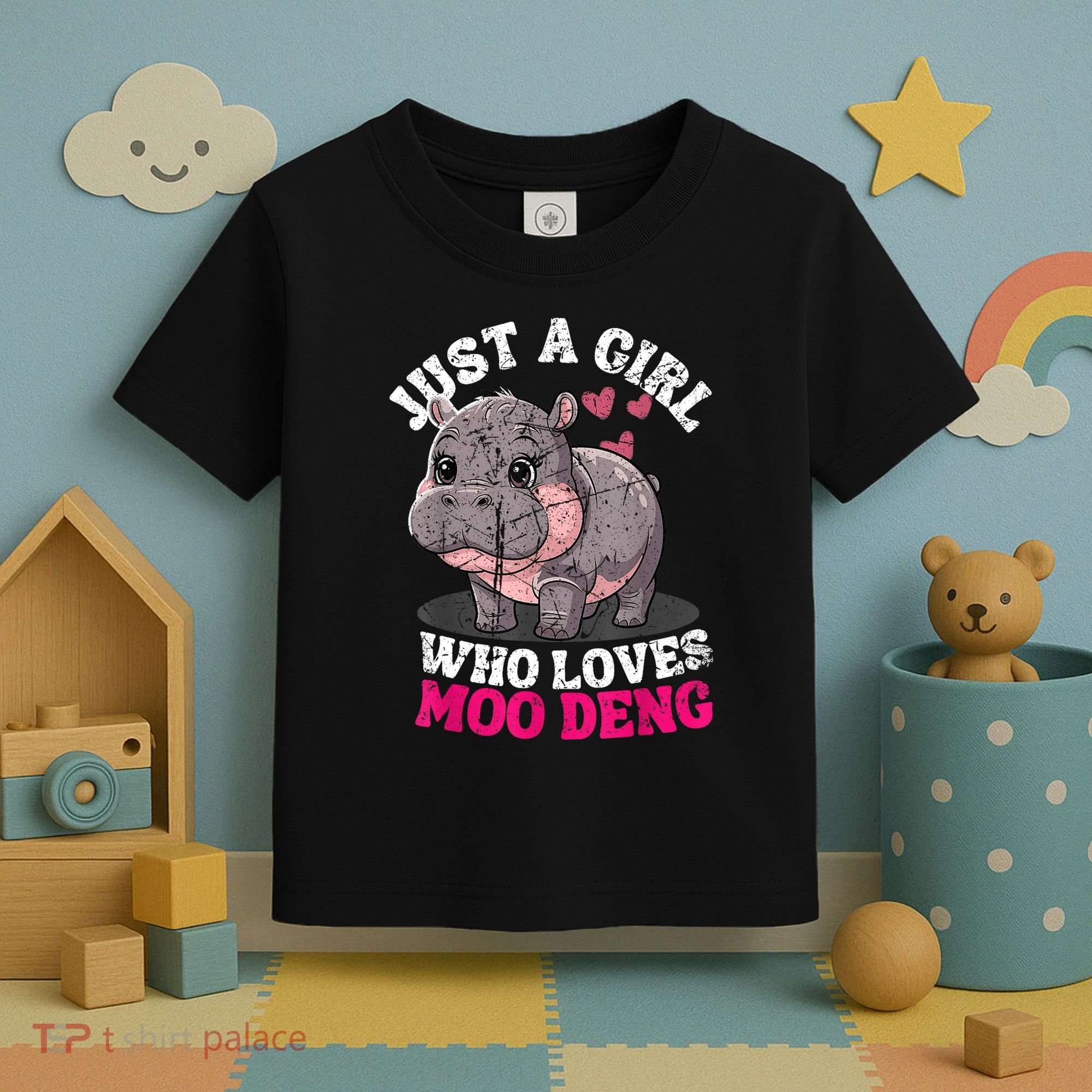 Just A Girl Who Loves Moo Deng Toddler T-Shirt