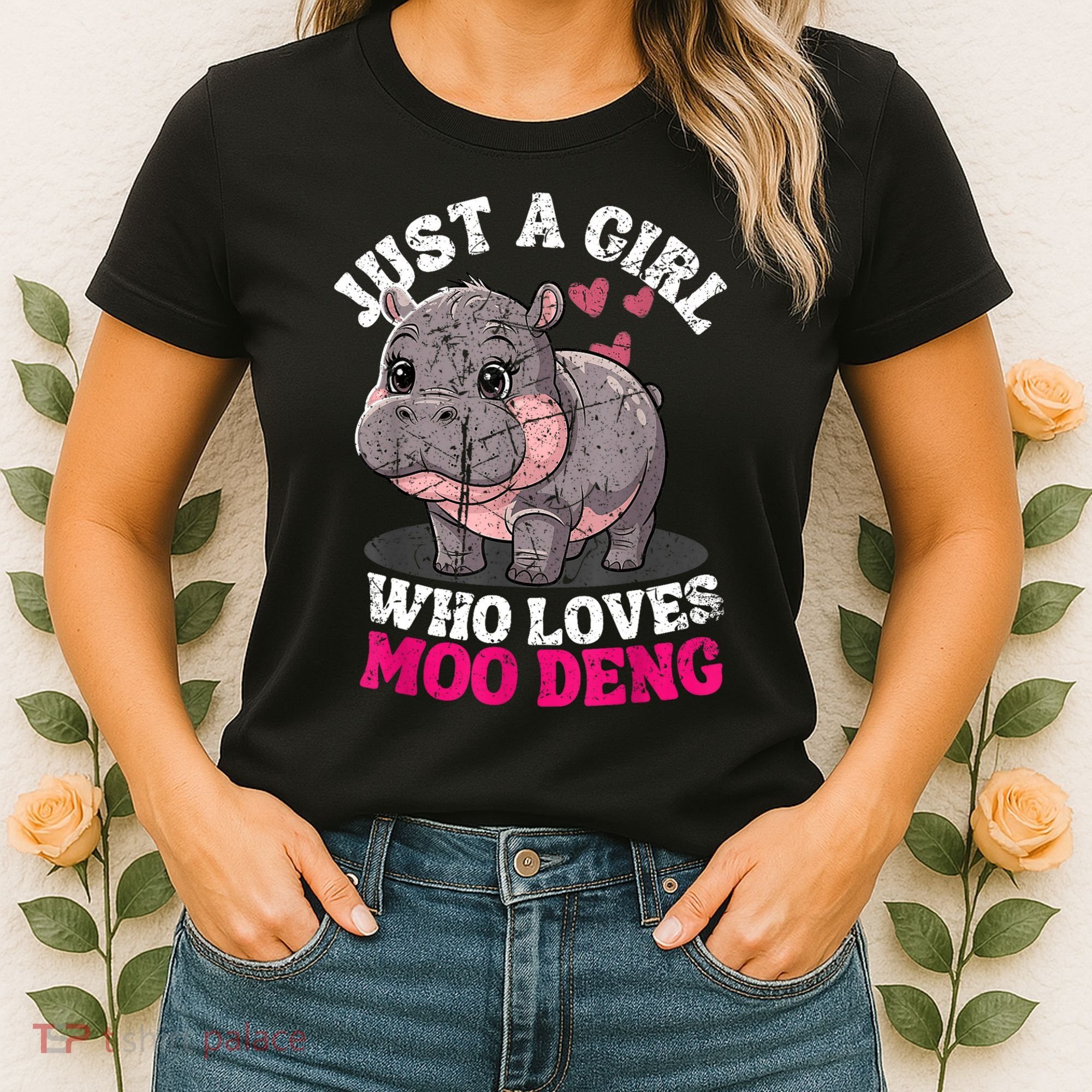 Just A Girl Who Loves Moo Deng Women's T-Shirt