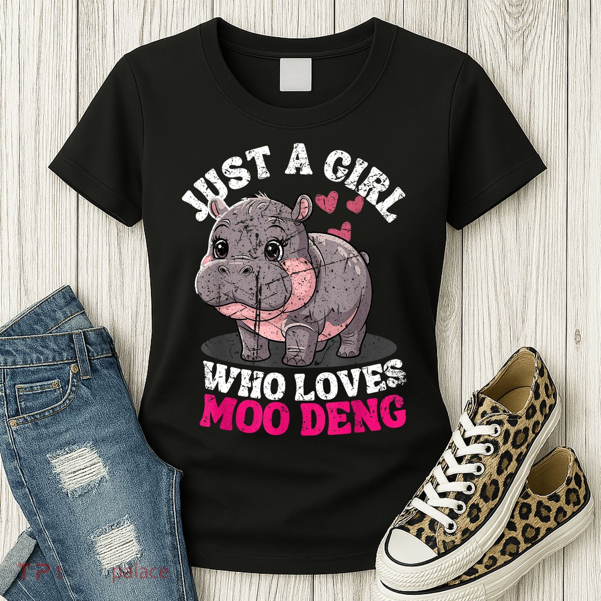 Just A Girl Who Loves Moo Deng Women's T-Shirt