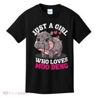 Just A Girl Who Loves Moo Deng Kids T-Shirt thumb 0