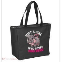 Just A Girl Who Loves Moo Deng Tote Bag thumb 2