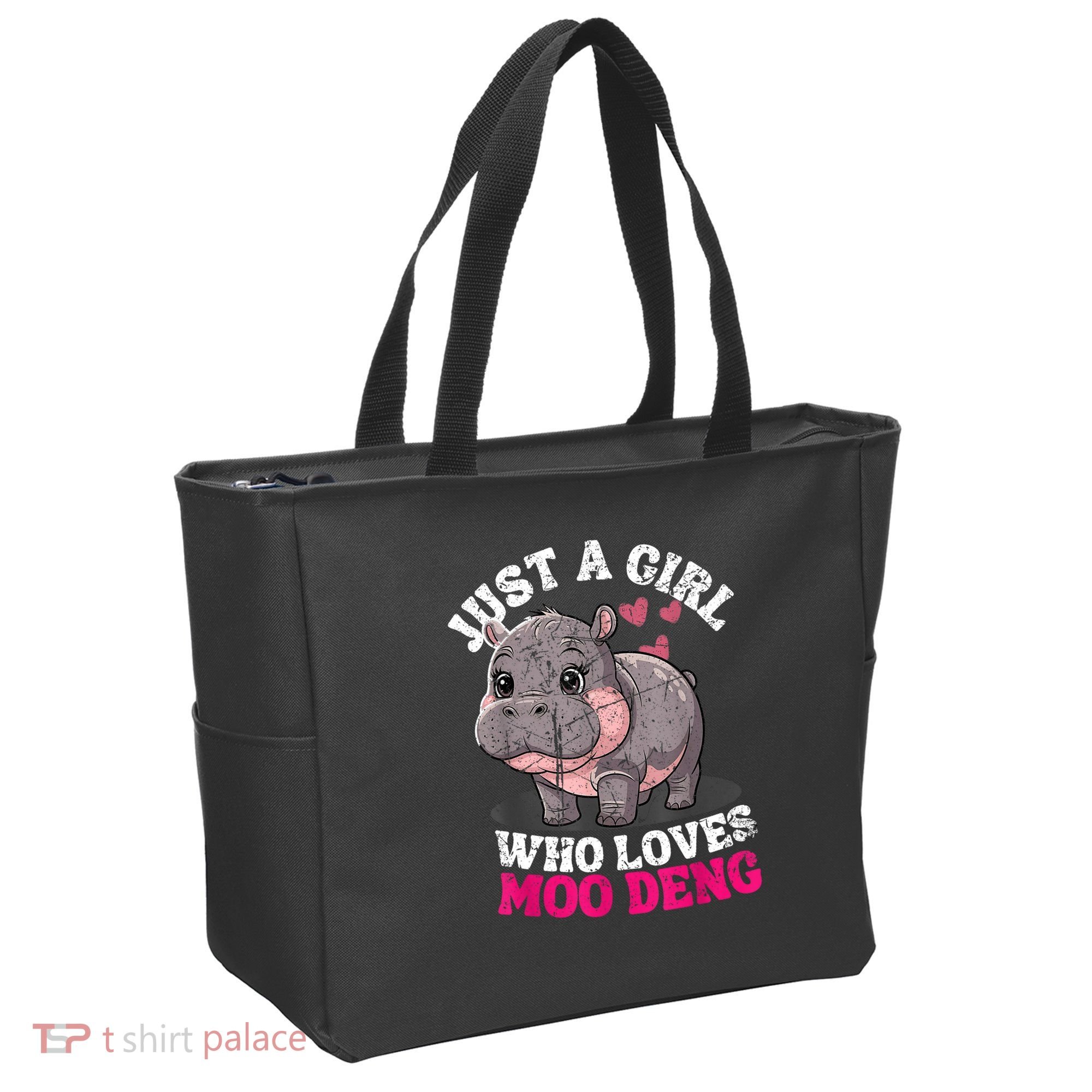 Just A Girl Who Loves Moo Deng Tote Bag