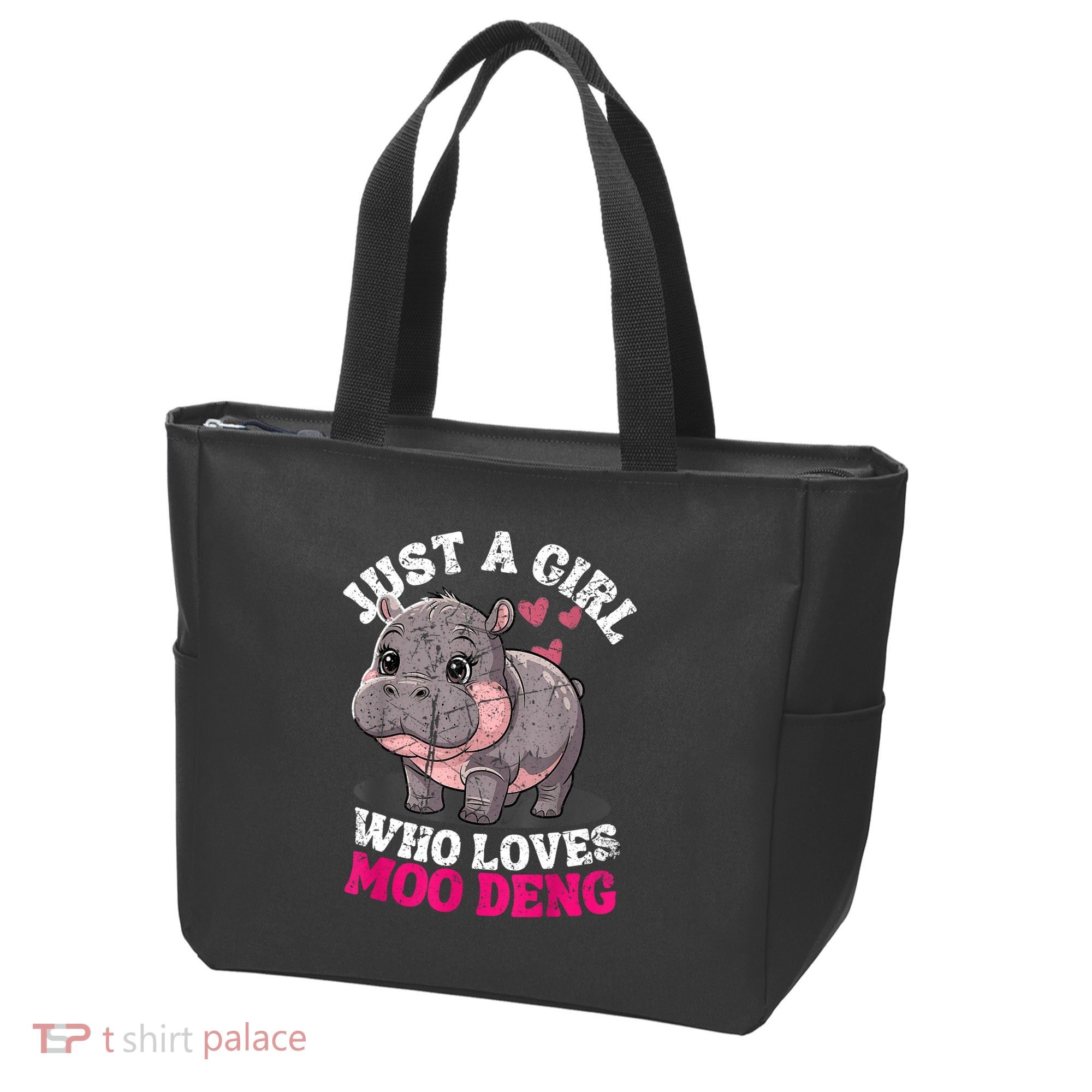 Just A Girl Who Loves Moo Deng Tote Bag