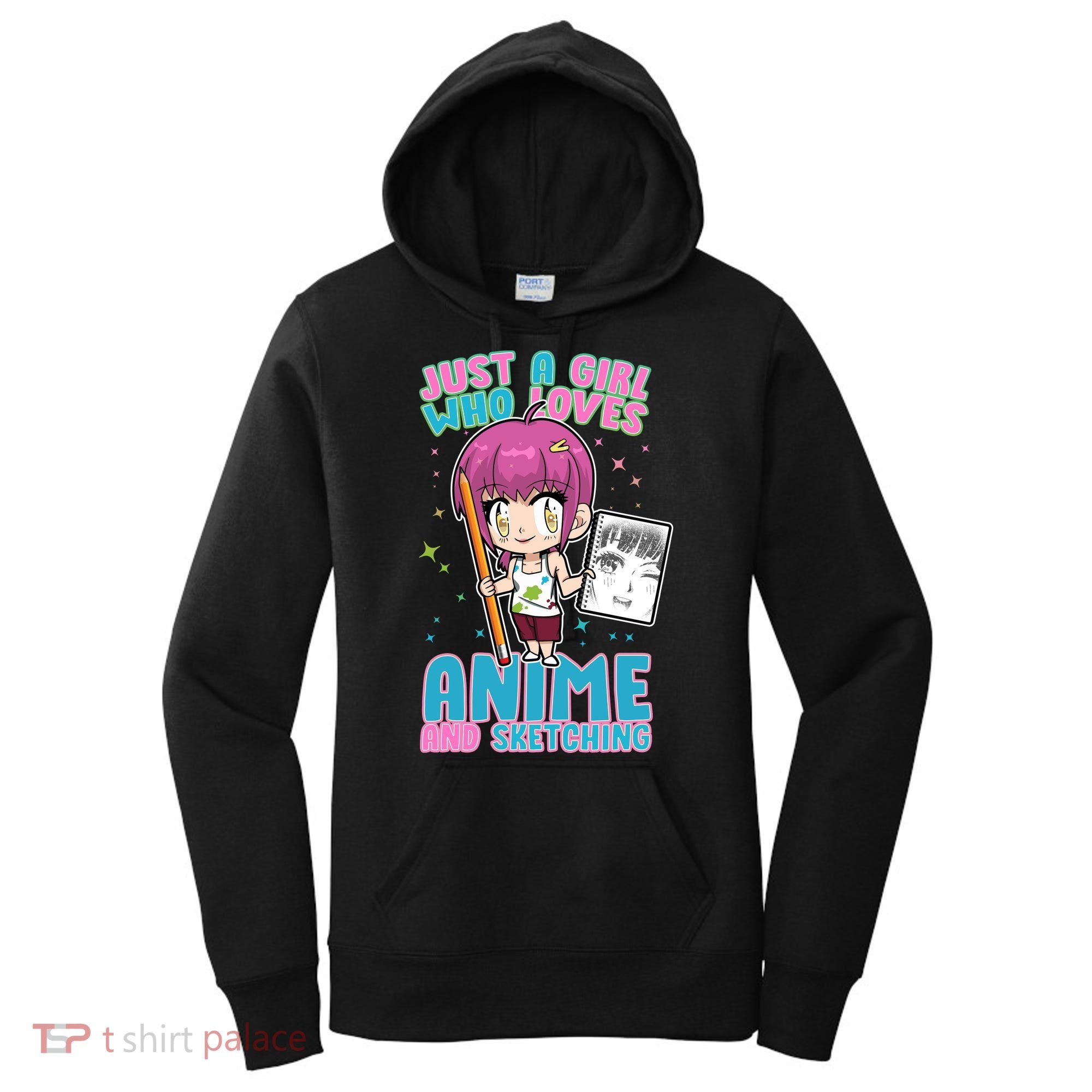 Just A Girl Who Loves Anime And Sketching Women's Hoodie