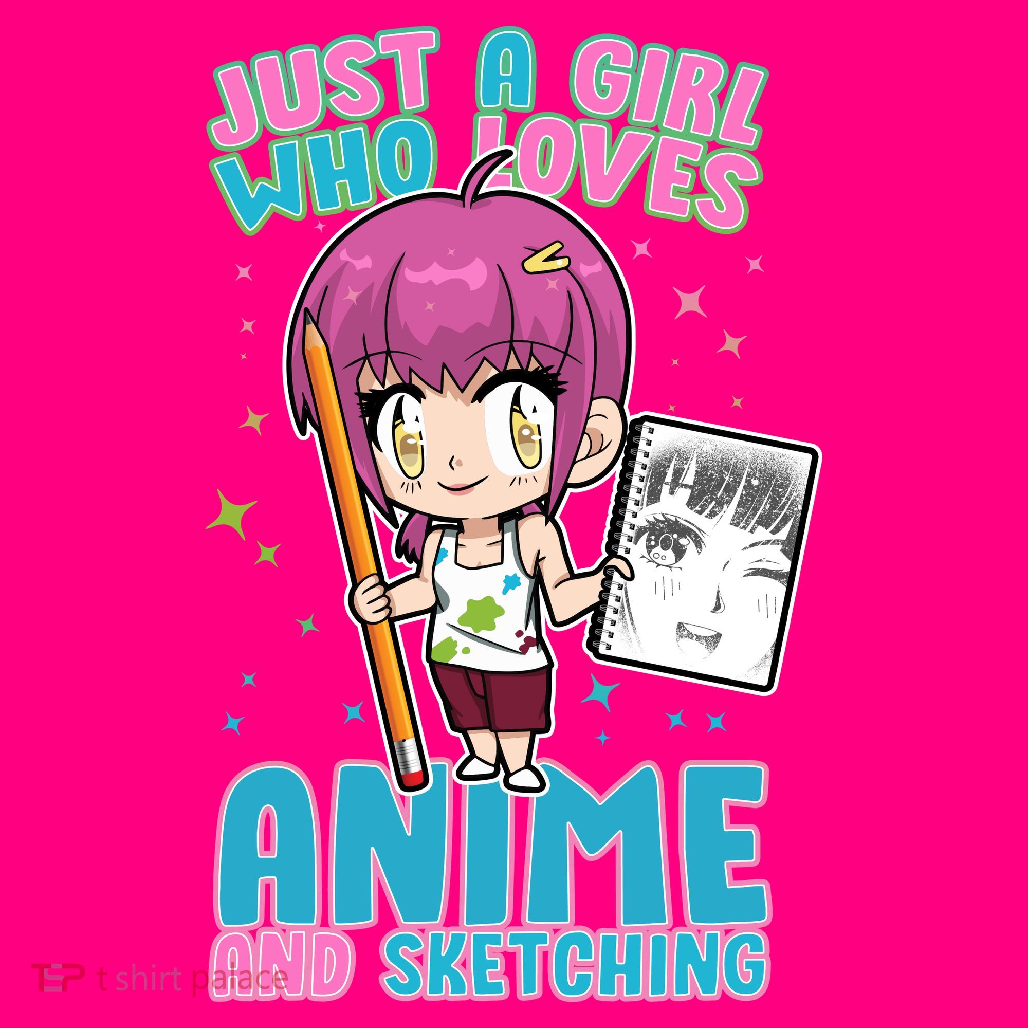 Just A Girl Who Loves Anime And Sketching Women's Tank Top