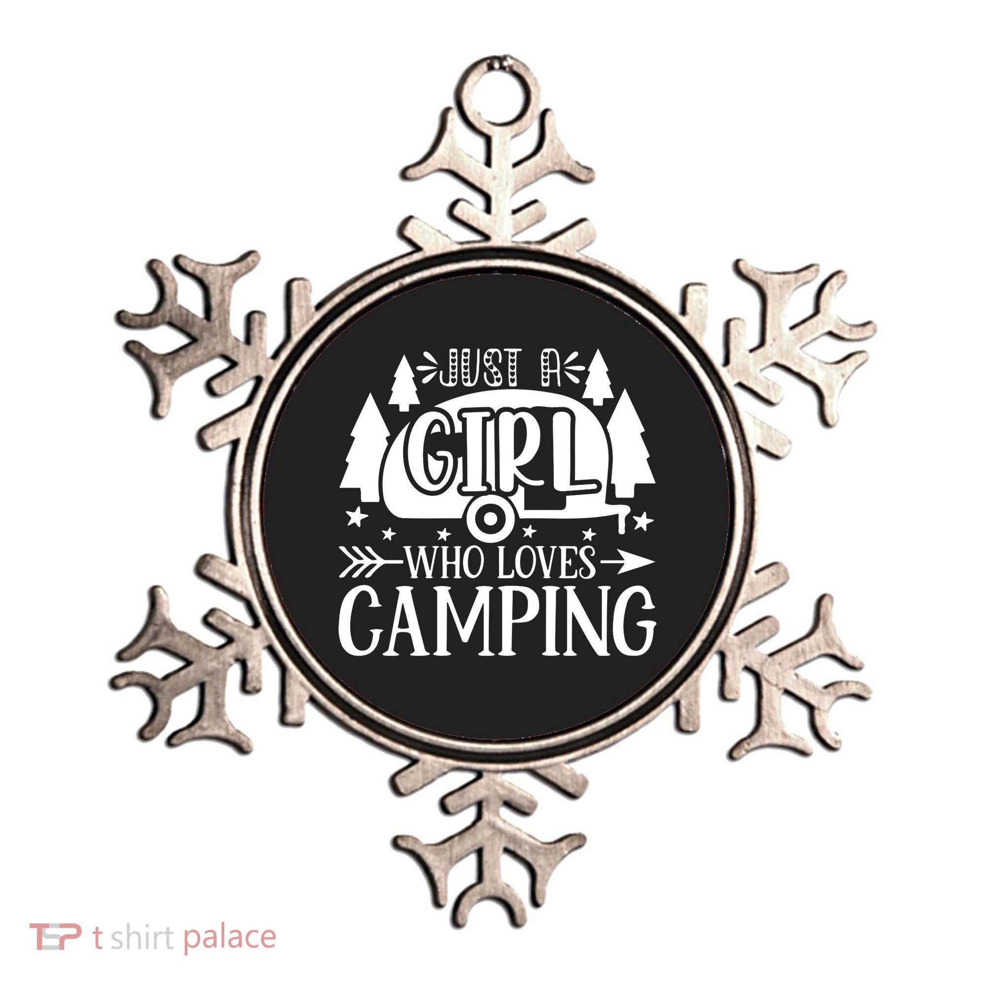 Just A Girl Who Loves Camping Ornament