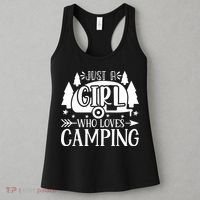 Just A Girl Who Loves Camping Women's Tank Top thumb 3
