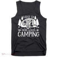 Just A Girl Who Loves Camping Tank Top thumb 0
