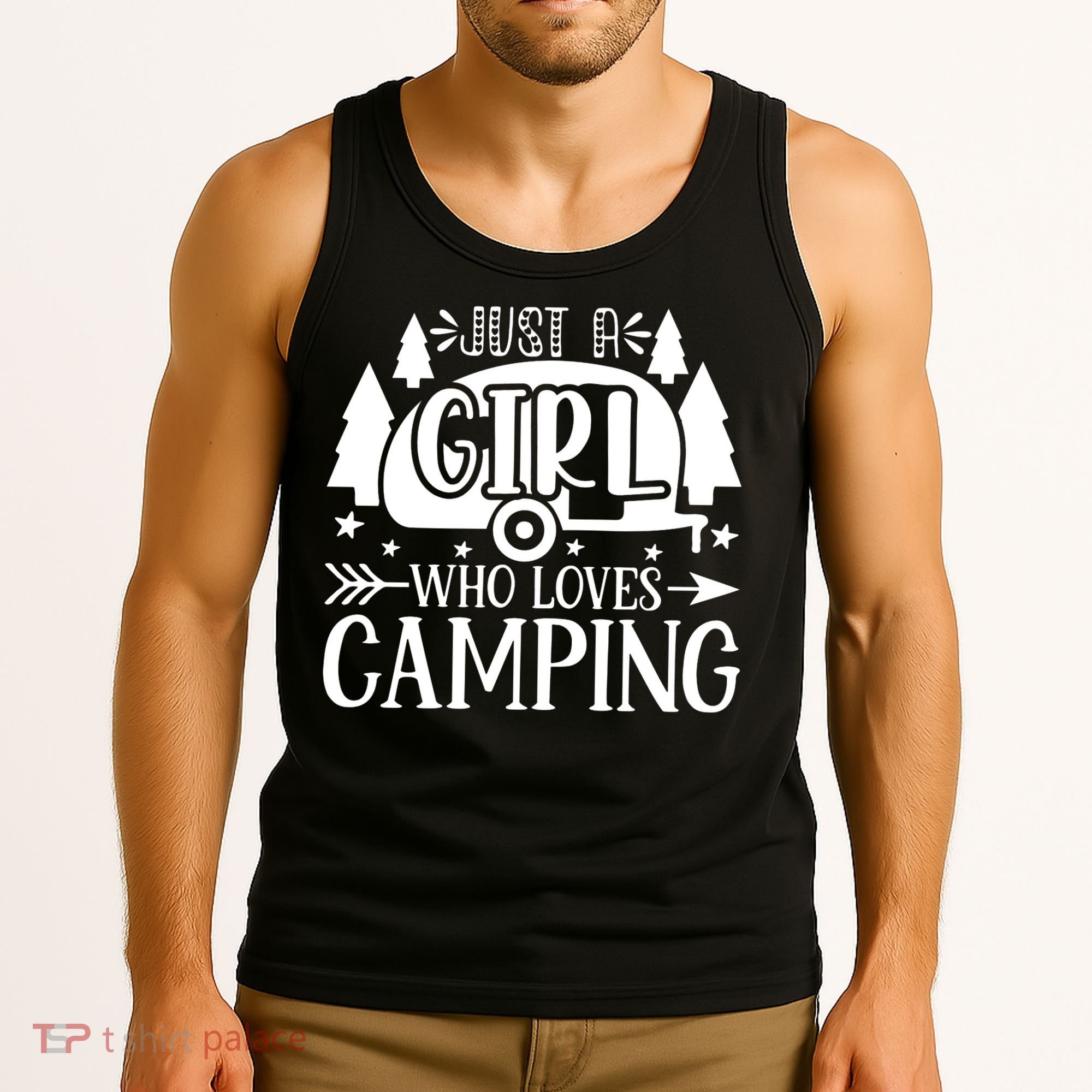 Just A Girl Who Loves Camping Tank Top
