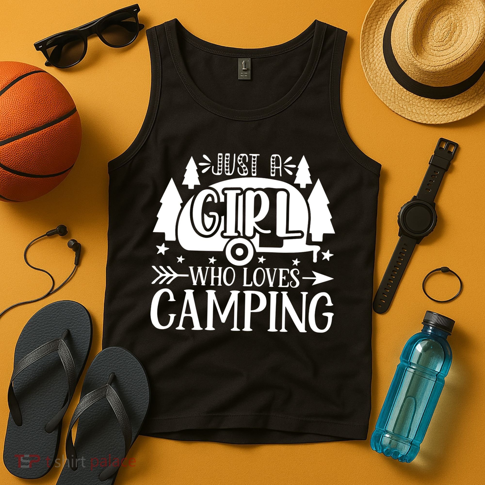 Just A Girl Who Loves Camping Tank Top