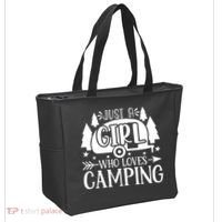 Just A Girl Who Loves Camping Tote Bag thumb 2