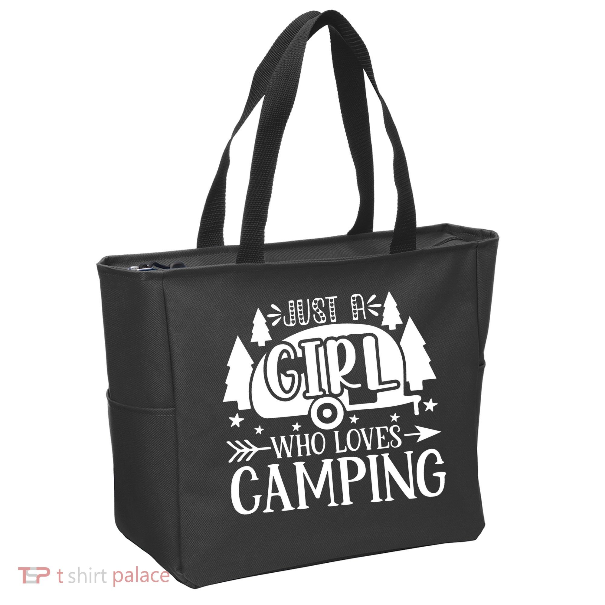 Just A Girl Who Loves Camping Tote Bag