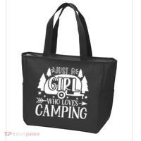 Just A Girl Who Loves Camping Tote Bag thumb 3
